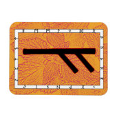 Flexible Fehu Viking Rune Magnet - Devenir ! (Horizontal)