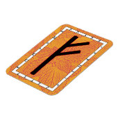 Flexible Fehu Viking Rune Magnet - Devenir ! (Côté Gauche)
