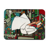 Flexible Femme dans le Magnet de la bibliothèque (Horizontal)