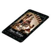 Flexible Festive Fêtes Feuilles Berries Photo Magnet (Côté Gauche)