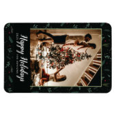 Flexible Festive Fêtes Feuilles Berries Photo Magnet (Horizontal)