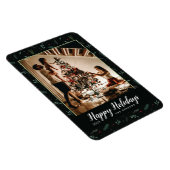 Flexible Festive Fêtes Feuilles Berries Photo Magnet (Côté Droit)
