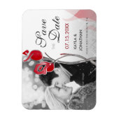 Flexible Feu et Magnet Réservez la date de glace | Roses ro (Vertical)