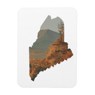 Flexible Feuillage d'automne sur Katahdin dans Maine Magnet