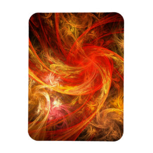 Flexible Firestorm Nova Abstrait Art Premium Magnet