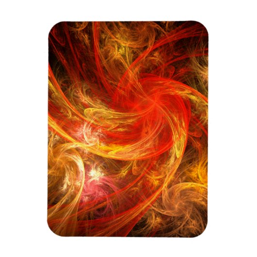 Flexible Firestorm Nova Abstrait Art Premium Magnet (Vertical)