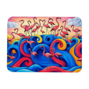 Flexible Flamants à la mer, Magnet