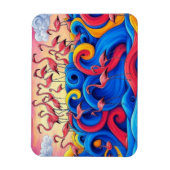 Flexible Flamants à la mer, Magnet (Vertical)