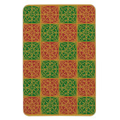 Flexible Fleur de Lis Rouge Vert Vacances Magnet (Vertical)