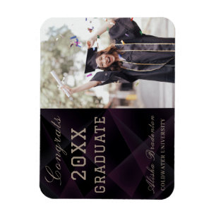 Flexible Flexibal Moderne Félicitations Graduate Magnet