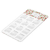Flexible Flore festive 4x6 Magnet calendrier annuel (Côté Gauche)