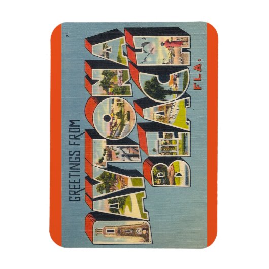 Flexible Floride, Daytona Beach Magnet (Vertical)