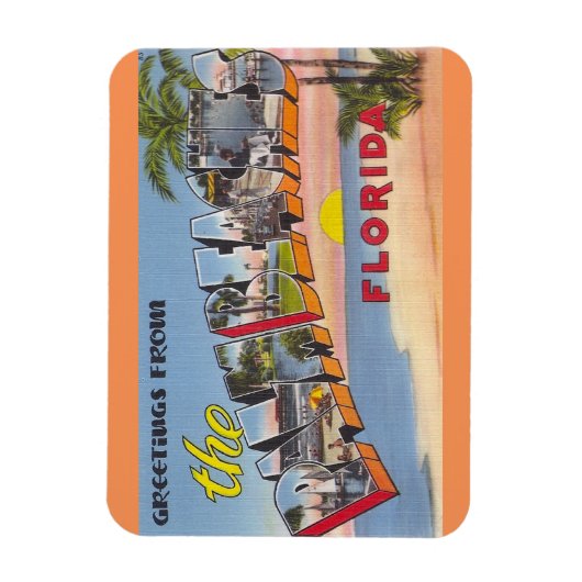 Flexible Floride, Palm Beaches Magnet (Vertical)