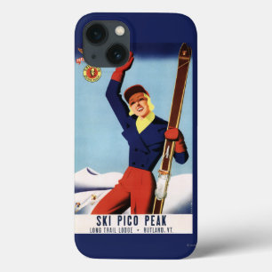 Flexible Flyer Pin-Up-Skiing-meisje iPhone 13 Hoesje