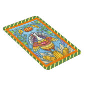 Flexible FOLK ART TURQUIE & CORN THANKSGIVING MAGNET Large (Côté Droit)