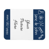 Flexible Forces Attrayantes dans la Magnet de Save-the-Date (Horizontal)