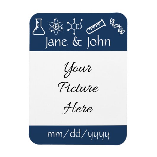 Flexible Forces Attrayantes dans la Magnet de Save-the-Date (Vertical)