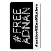 Flexible #FreeAdnan Magnet de voiture de tableau de bord (Vertical)