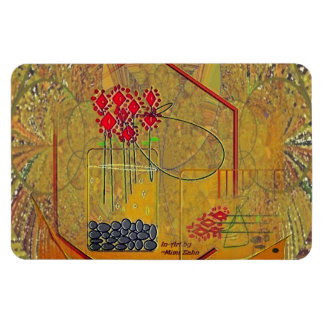 Flexible "Fresh Flowers Always Make My Day" Magnet