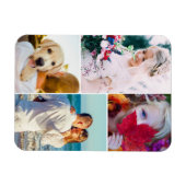 Flexible Fridge Magnet 4 Modèle arrondi photo (Horizontal)