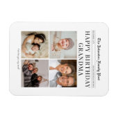 Flexible Fridge Magnet Anniversaire Photo Collage pour gran (Horizontal)