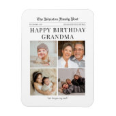 Flexible Fridge Magnet Anniversaire Photo Collage pour gran (Vertical)