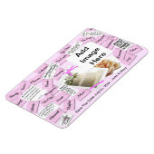 Flexible Fridge Magnet Wedding Enregistrer la date Invitati (Côté Gauche)