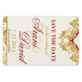 Flexible Fruits Magnet Réservez la date or (Horizontal)