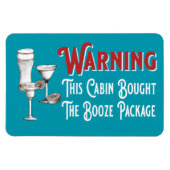 Flexible Funny Blue Booze Cabine Porte Croisière Magnet nav (Horizontal)