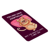 Flexible Funny Cat Pun Magnet - Kitchen Fridge Meme Gift (Côté Droit)