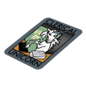 FLEXIBLE FUNNY CLERICAL UNICORN VERTICAL PHOTO MAGNET (Côté Gauche)