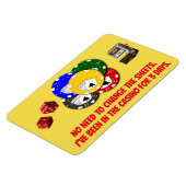 Flexible Funny Cruise Cabine Door Magnet - Casino (Côté Gauche)