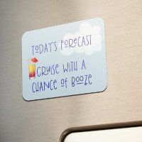 Funny Cruse Door Stateroom Magnet Boissons Cocktai