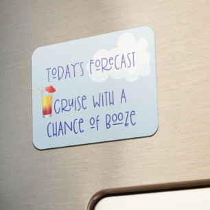Flexible Funny Cruse Door Stateroom Magnet Drinks Cocktails