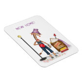 Flexible Funny giraffe new home magnet (Côté Droit)