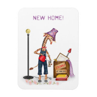 Flexible Funny giraffe new home magnet