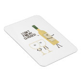 Flexible Funny Wine Pun I Can't Find My Glasses Magnet (Côté Droit)
