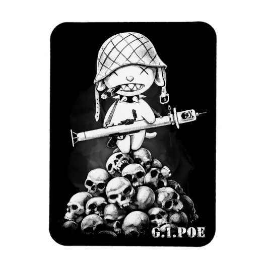 Flexible G.I. Poe - Un véritable héros zombie - Magnet (Vertical)