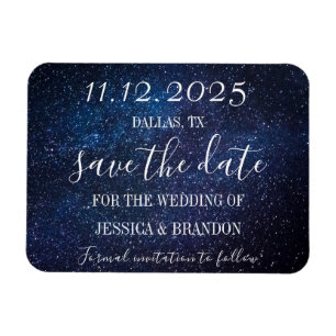 Flexible Galaxy Starry Night Marine Blue Mariage Magnet