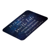 Flexible Galaxy Starry Night Marine Blue Mariage Magnet (Côté Gauche)