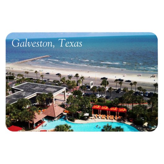 Flexible Galveston, Texas Magnet (Horizontal)