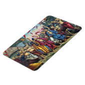 Flexible Gaur Nitai Harinama Sankirtana Magnet (Côté Gauche)