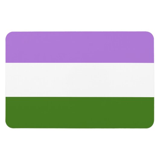 Flexible Genderqueer Pride Magnet (Horizontal)