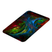 Flexible Genesis Blue Art Abstrait Magnet Premium (Côté Gauche)