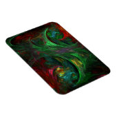 Flexible Genesis Green Art Abstrait Magnet Premium (Côté Droit)
