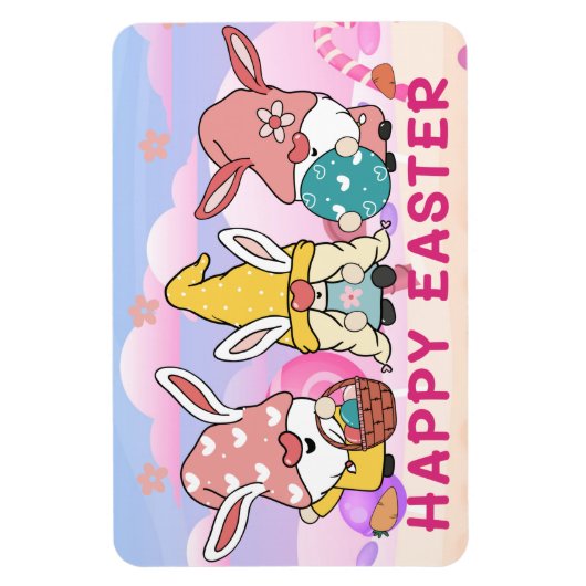 Flexible Gnomes Magnet de Pâques (Vertical)