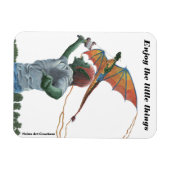 Flexible Goblin Flying Dragon Kite Refrigerator Magnet (Horizontal)