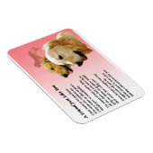 Flexible Golden Retriever Friend Poem Magnet (Côté Droit)