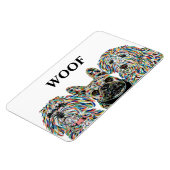 Flexible Goldendoodle, French Bulldog, Bernedoodle Magnet (Côté Gauche)