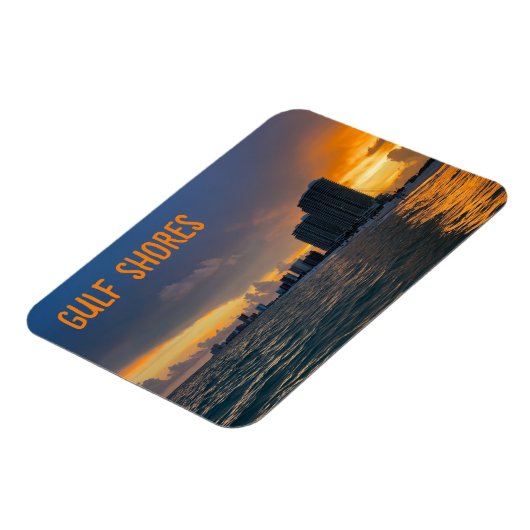 Flexible Golfe Shores Beach Magnet (Côté Gauche)